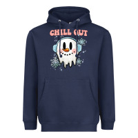 Chill Out Christmas Snowman Heavyweight Hoodie | Teevron