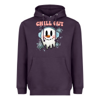 Plum chill out christmas snowman Heavyweight Hoodie - MaliasSmallBusiness