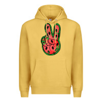 Antique Gold watermelon peace sign Premium Hoodie - Jasminsmagicworld
