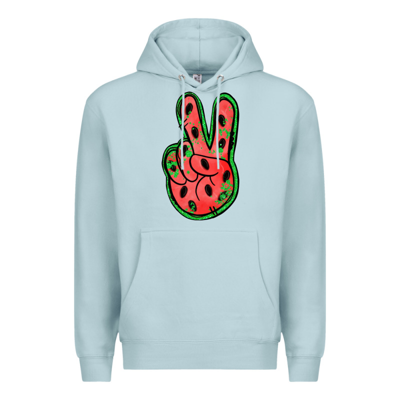 Watermelon Peace Sign Premium Hoodie by Jasminsmagicworld | Teevron