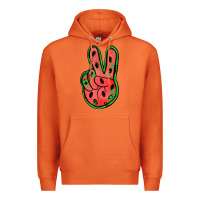 Carrot watermelon peace sign Premium Hoodie - Jasminsmagicworld