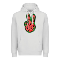 Dove Grey watermelon peace sign Premium Hoodie - Jasminsmagicworld