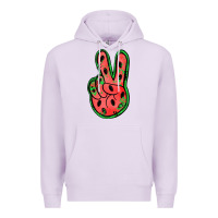 Lilac watermelon peace sign Premium Hoodie - Jasminsmagicworld