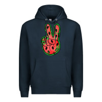 Navy watermelon peace sign Premium Hoodie - Jasminsmagicworld
