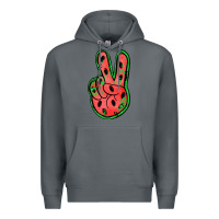 Rock watermelon peace sign Premium Hoodie - Jasminsmagicworld