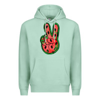 Seafoam watermelon peace sign Premium Hoodie - Jasminsmagicworld