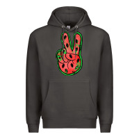 Smoke watermelon peace sign Premium Hoodie - Jasminsmagicworld