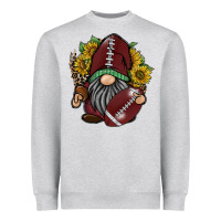 Heather Grey football gnome Heavyweight Sweatshirt - RacoonDesign