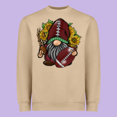 Football Gnome Heavyweight Sweatshirt Designed By Racoondesign