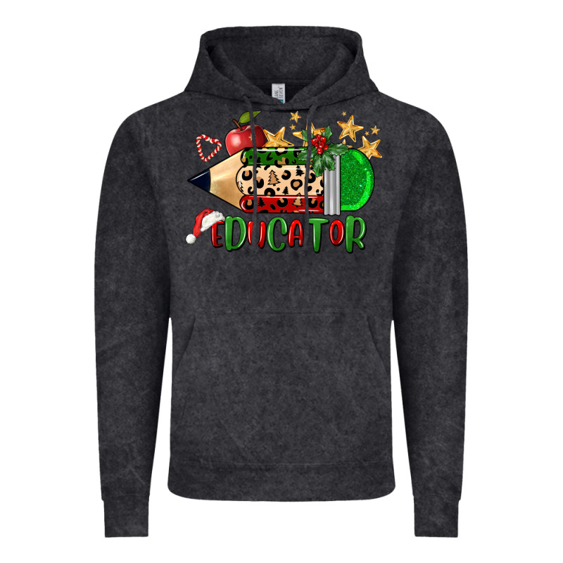 Christmas Educator Pencil Vintage Hoodie by FaDigitalArtStudio | Teevron