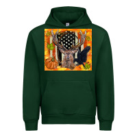 Forest Green crow and deer hunting fall camouflage Urban Hoodie - TumblerDesignByShophia