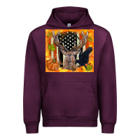 Mauve Wine crow and deer hunting fall camouflage Urban Hoodie - TumblerDesignByShophia