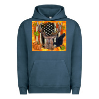 Pigment Midnight Navy crow and deer hunting fall camouflage Urban Hoodie - TumblerDesignByShophia