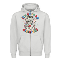 Dove Grey it's ok to be different Zipper Hoodie - MaliasSmallBusiness