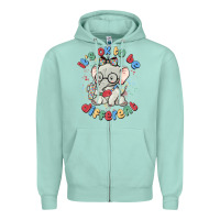 Seafoam it's ok to be different Zipper Hoodie - MaliasSmallBusiness