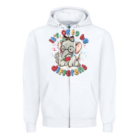 White it's ok to be different Zipper Hoodie - MaliasSmallBusiness