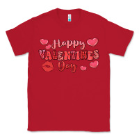 Red happy valentine's day Classic Tee - LillyAllenDesigns