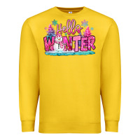 Lemon hello winter pink snowman Premium Sweatshirt - MaliasSmallBusiness