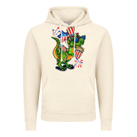 Vintage Artic 4th of July T-Rex Vintage Hoodie - CowGirlArtShop