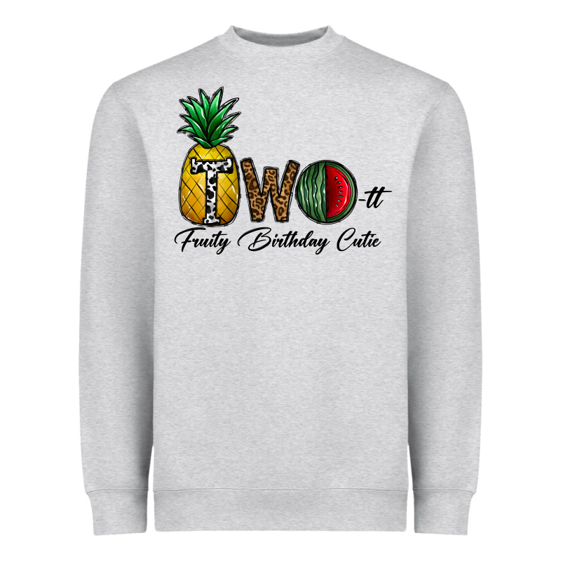 Two Fruity Birthday Cutie Heavyweight Sweatshirt by CowhideDigitalArt | Teevron