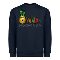 Navy two fruity birthday cutie Heavyweight Sweatshirt - CowhideDigitalArt