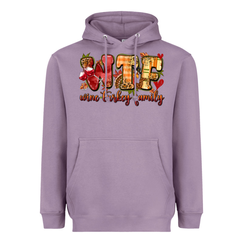 Funny Thanksgiving Wine Turkey Family Heavyweight Hoodie by MaliasSmallBusiness | Teevron