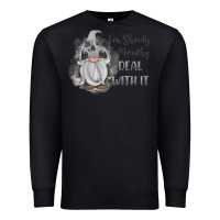 Black im shorty mouthy deal with it gnome Premium Sweatshirt - MaliasSmallBusiness