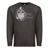 Smoke im shorty mouthy deal with it gnome Premium Sweatshirt - MaliasSmallBusiness