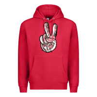 Cardinal baseball peace sign Premium Hoodie - Jasminsmagicworld