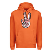 Carrot baseball peace sign Premium Hoodie - Jasminsmagicworld
