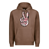 Chestnut baseball peace sign Premium Hoodie - Jasminsmagicworld