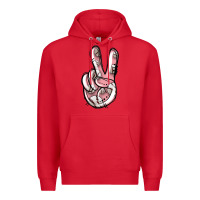 Red baseball peace sign Premium Hoodie - Jasminsmagicworld
