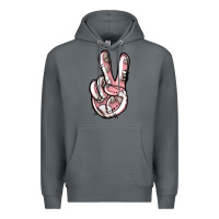 Rock baseball peace sign Premium Hoodie - Jasminsmagicworld