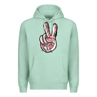 Seafoam baseball peace sign Premium Hoodie - Jasminsmagicworld