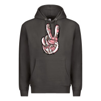 Smoke baseball peace sign Premium Hoodie - Jasminsmagicworld