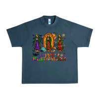 Midnight Navy our lady of guadalupe happy hallothanksmas Urban Heavy Tee - JahusDesignShop