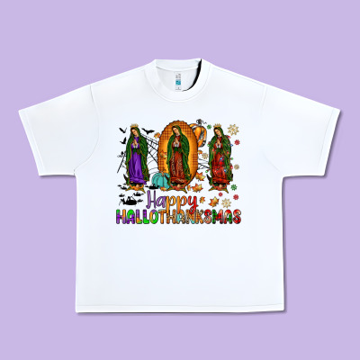Our Lady Of Guadalupe Happy Hallothanksmas Urban Heavy Tee Designed By Jahusdesignshop