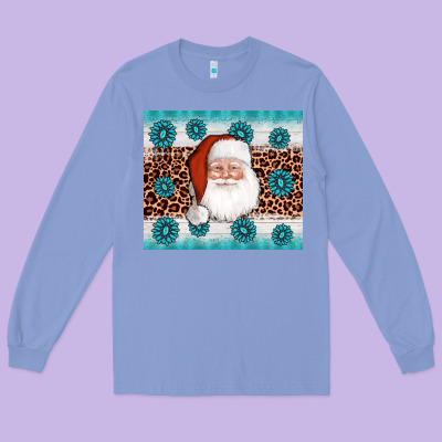 Santa Gemstone Long Sleeve Tee Designed By Adodesignshop