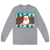 Heather Grey santa gemstone Long Sleeve Tee - AdoDesignShop