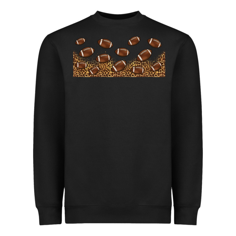 Leopard American Football Libbey Glass Heavyweight Sweatshirt by HRA Design Shop | Teevron