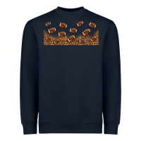 Navy leopard american football libbey glass Heavyweight Sweatshirt - HRA Design Shop