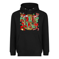 Black holly jolly christmas Heavyweight Hoodie - MaliasSmallBusiness