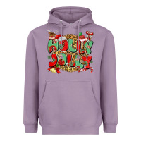 Lavender holly jolly christmas Heavyweight Hoodie - MaliasSmallBusiness