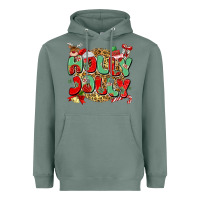 Sage holly jolly christmas Heavyweight Hoodie - MaliasSmallBusiness