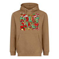 Toasted Coconut holly jolly christmas Heavyweight Hoodie - MaliasSmallBusiness