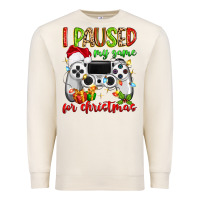 Sandshell i paused my game for christmas Premium Sweatshirt - MaliasSmallBusiness