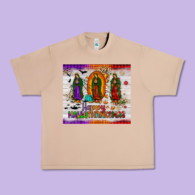 Our Lady Of Guadalupe Happy  Hallothanksmas Tumbler Urban Heavy Tee Designed By Jahusdesignshop