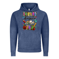 Vintage Denim School driver bus Vintage Hoodie - CowhideDigitalArt