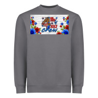 Storm floral 4th of july crew license plate Heavyweight Sweatshirt - HRA Design Shop