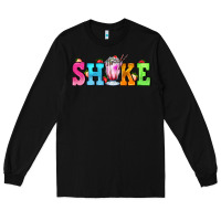 Black shake with milkshake Long Sleeve Tee - AdoDesignShop